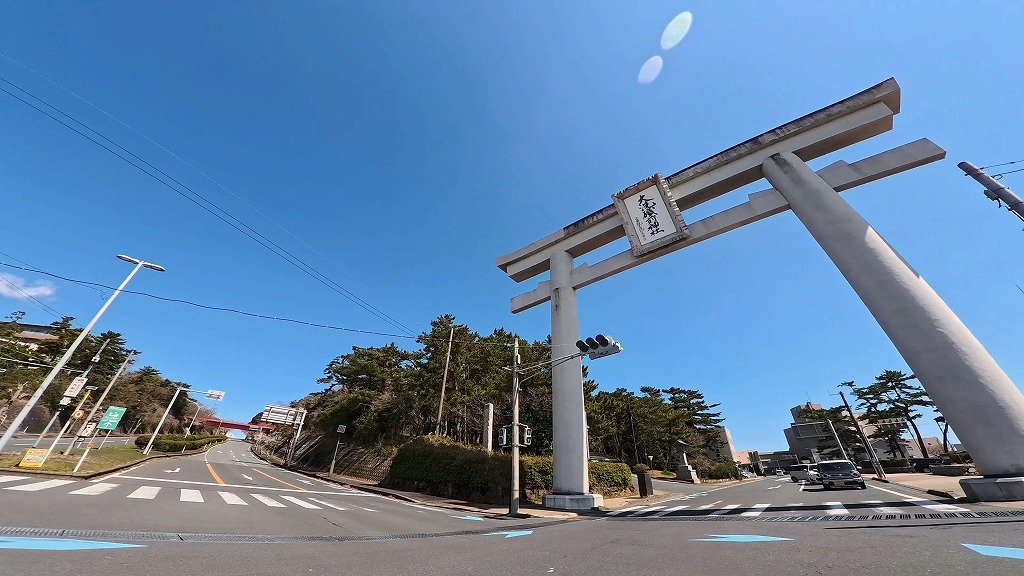 大洗海岸 サンビーチ通り 大洗海岸通り